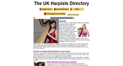 Desktop Screenshot of harpist-directory.net