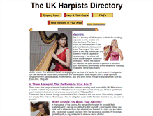 Tablet Screenshot of harpist-directory.net